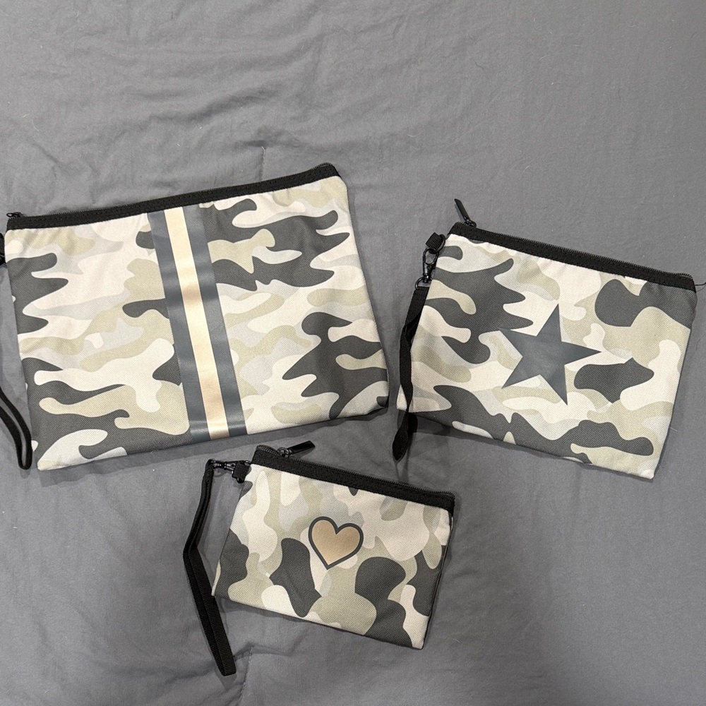 Haute Shore Camouflage Pouch Set (3)